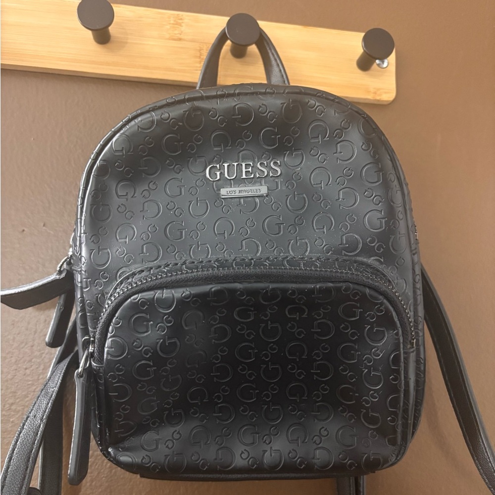 GUESS Black Mini Backpack - Picture 1 of 5